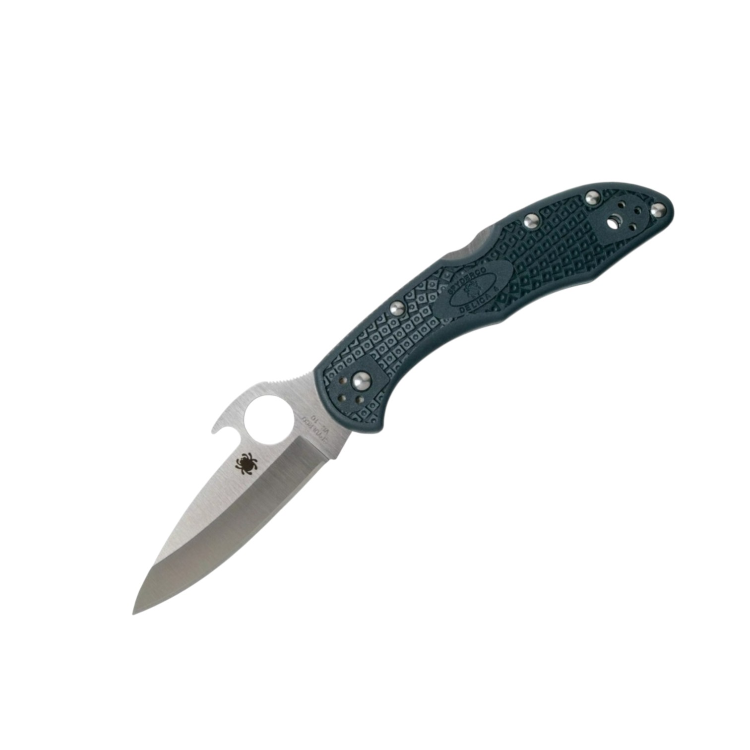 Couteau de poche Spyderco Delica 4 Wave C11PGYW, lame plate VG10,...