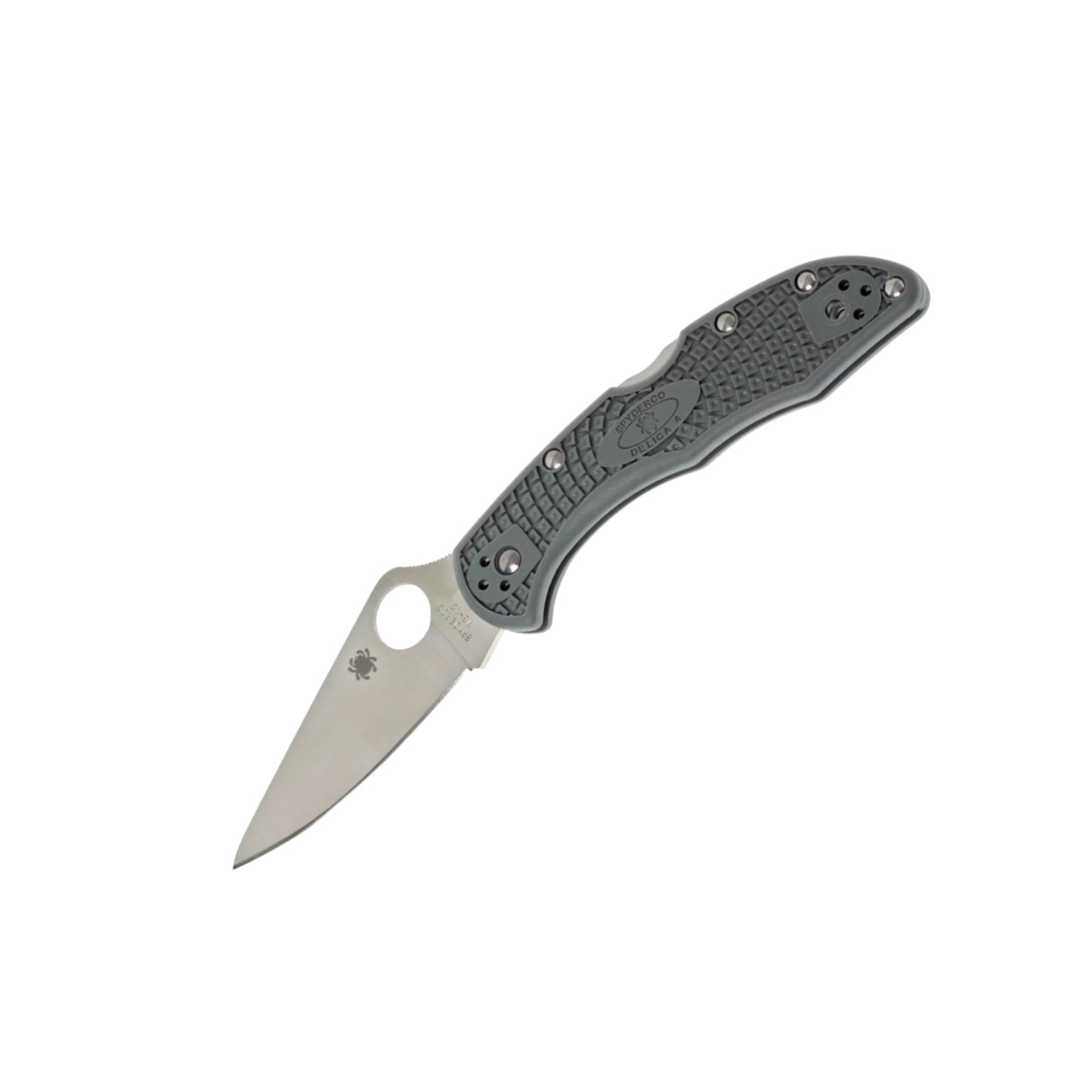 Couteau Spyderco Delica 4 C11FPGY, lame plate VG10, manche en FRN...