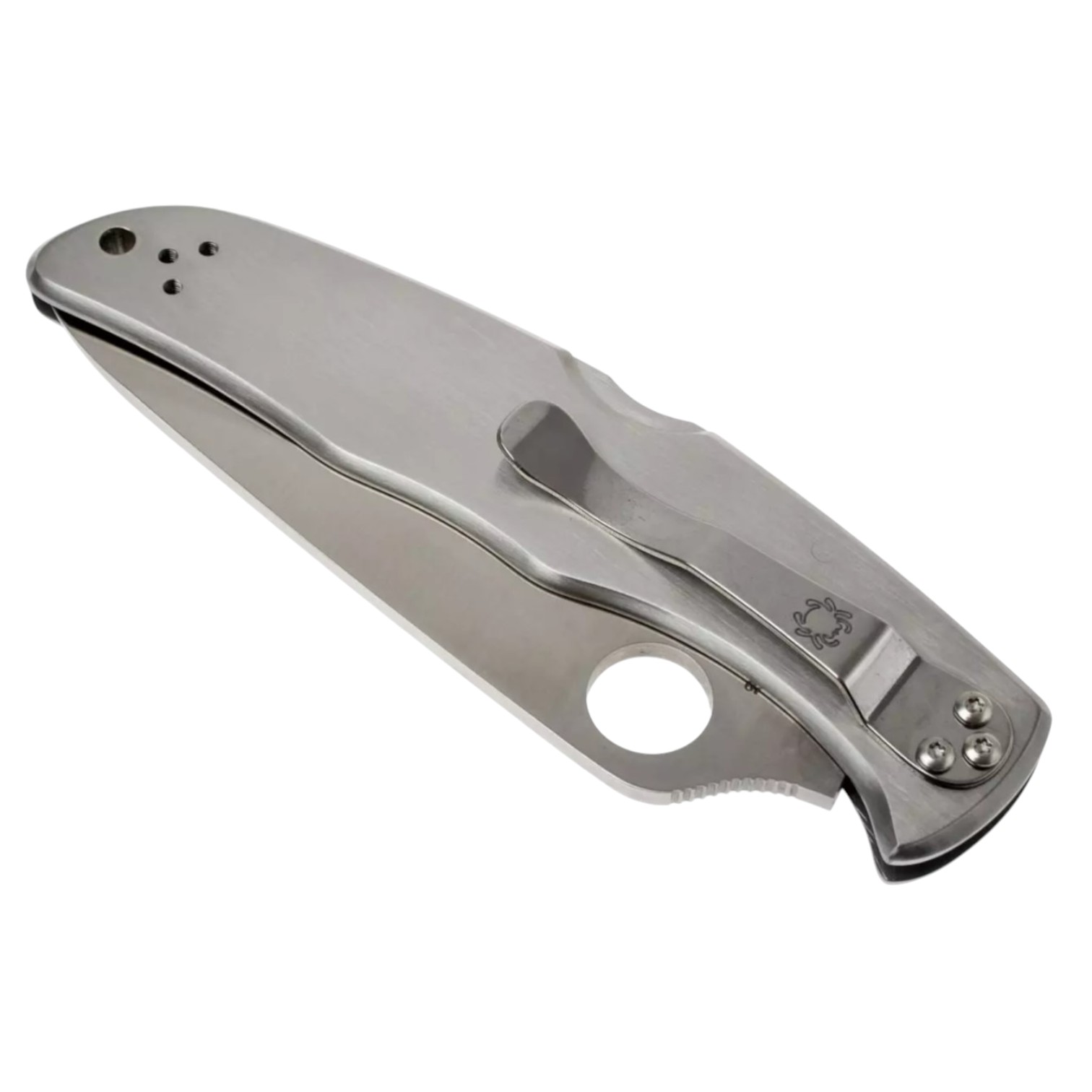Couteau Spyderco Endura 4 C10P avec manche en acier inoxydable et lame plate