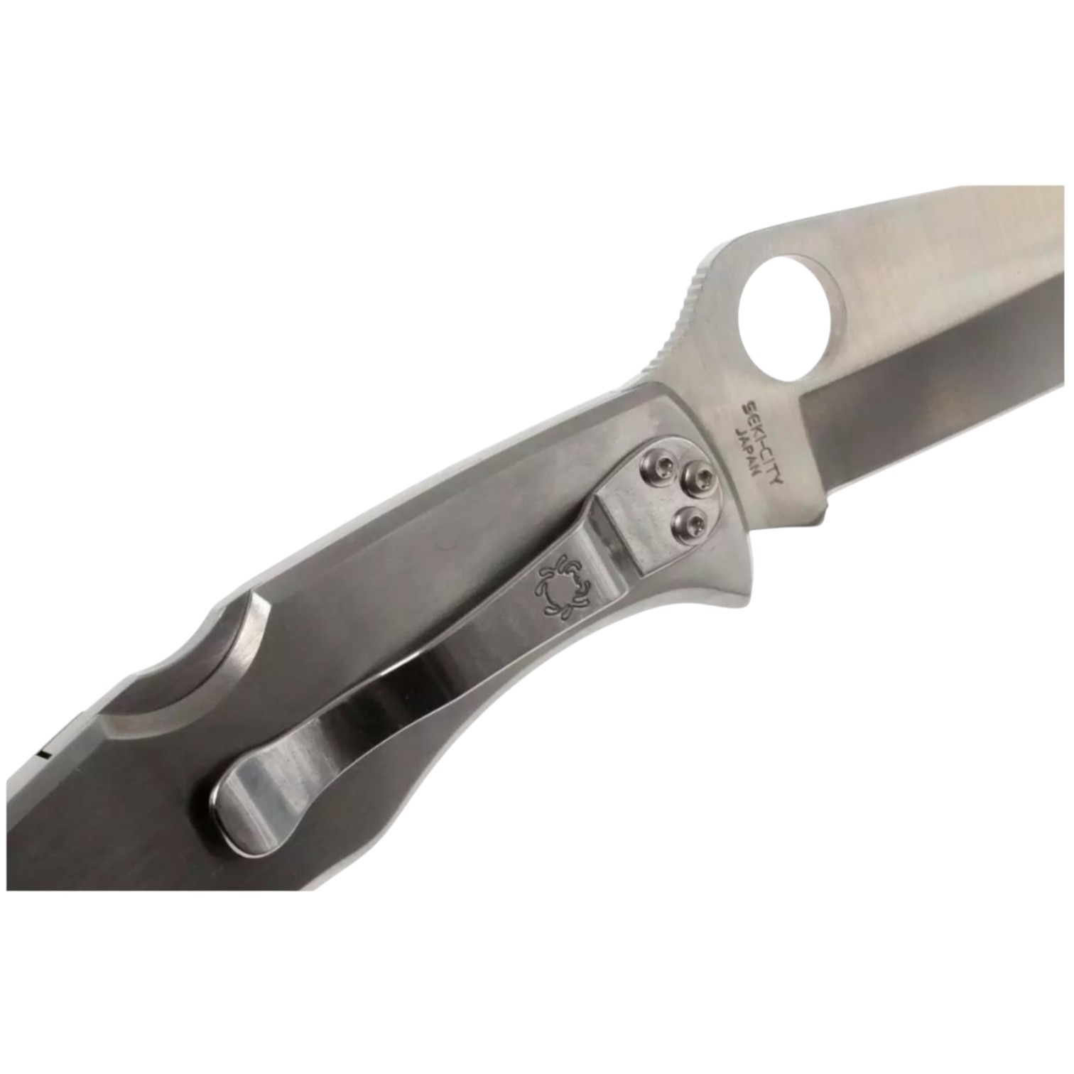 Couteau Spyderco Endura 4 C10P avec manche en acier inoxydable et lame plate