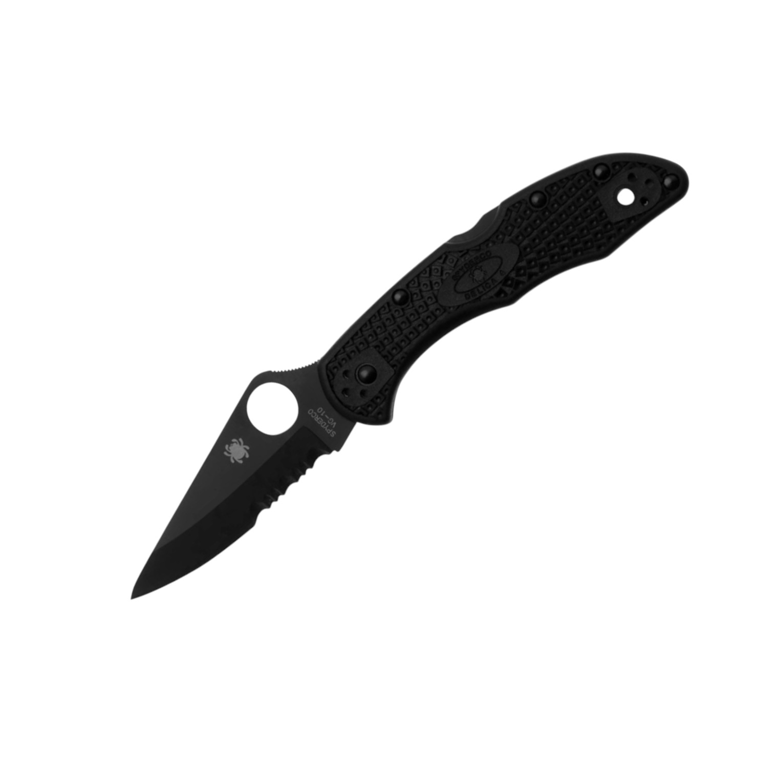 Couteau de poche Spyderco Delica 4 C11PSBBK avec manche en FRN no...