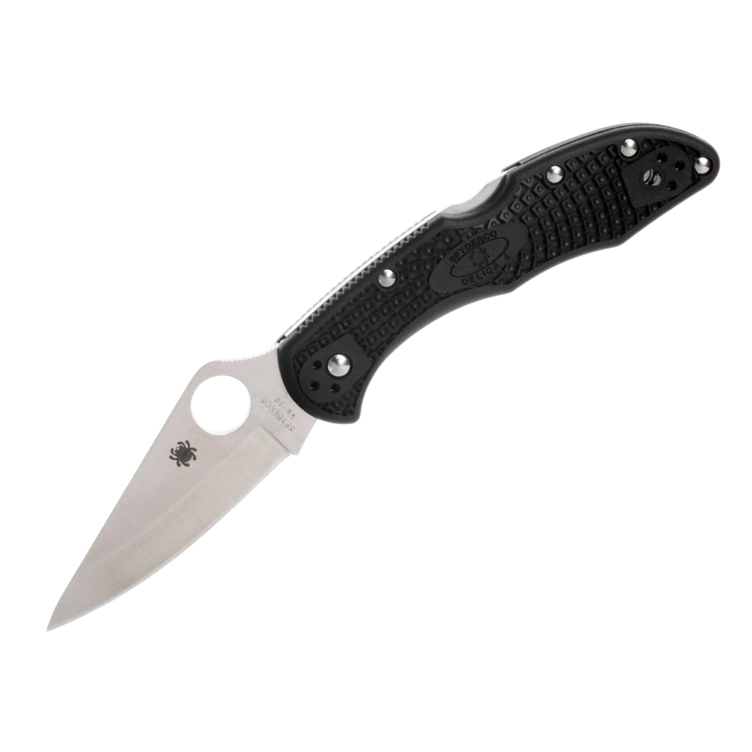 Couteau de poche Spyderco Delica 4 C11PBK avec manche en FRN noir...