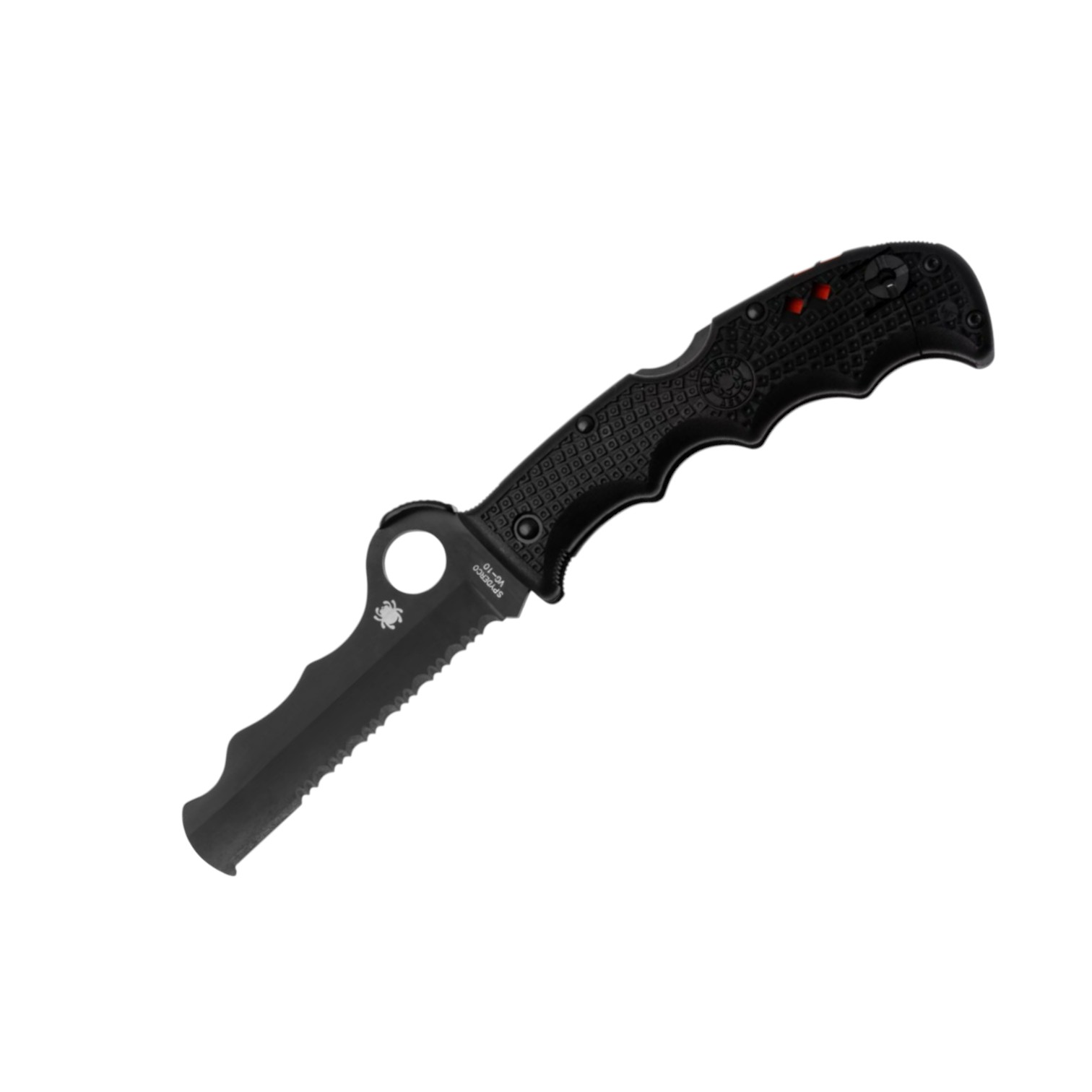 Couteau de poche Spyderco Assist Black Blade PS C79PSBBK avec man...