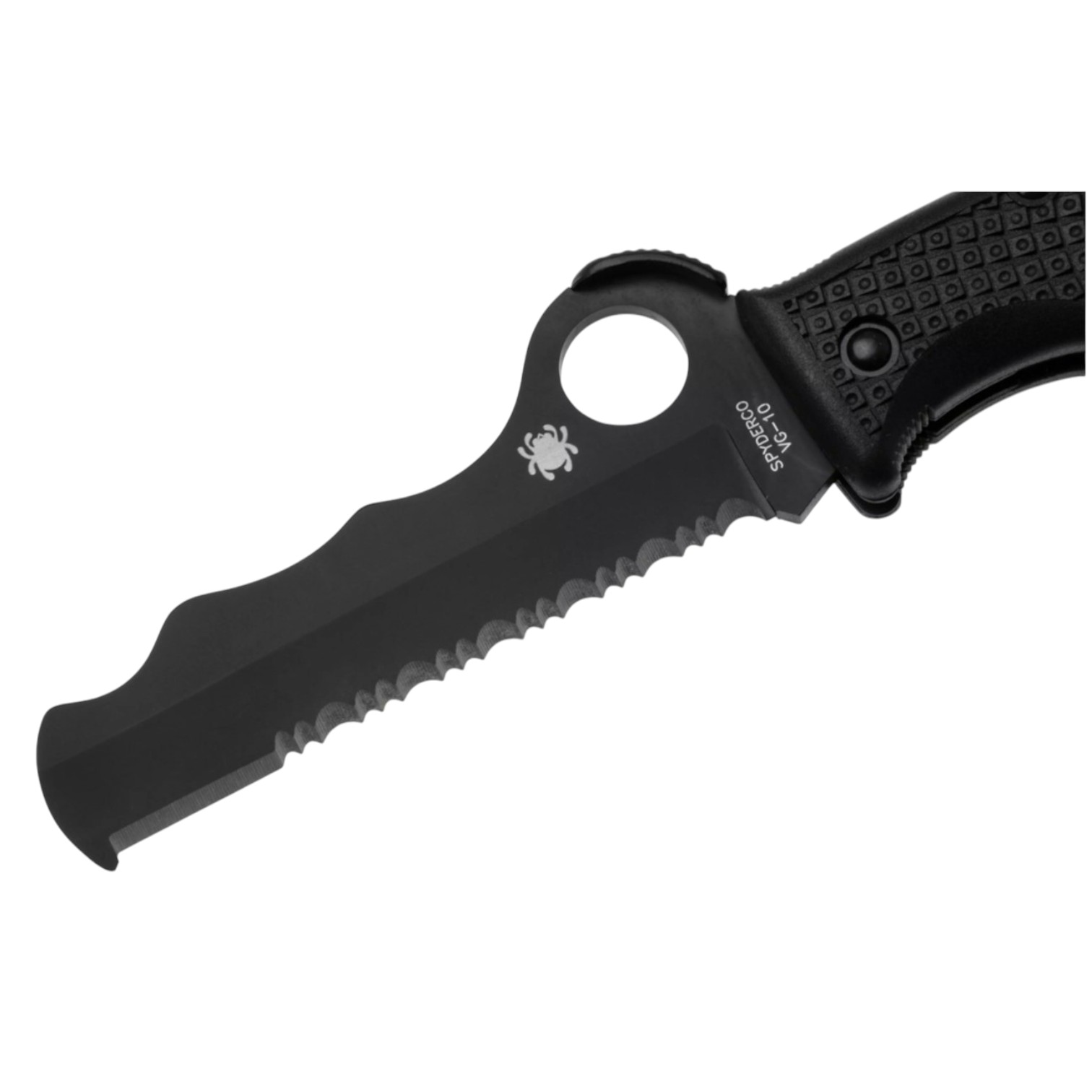 Spyderco Assist Black Blade PS C79PSBBK folding knife with black FRN handle and 9.4 cm VG10 blade with backlock