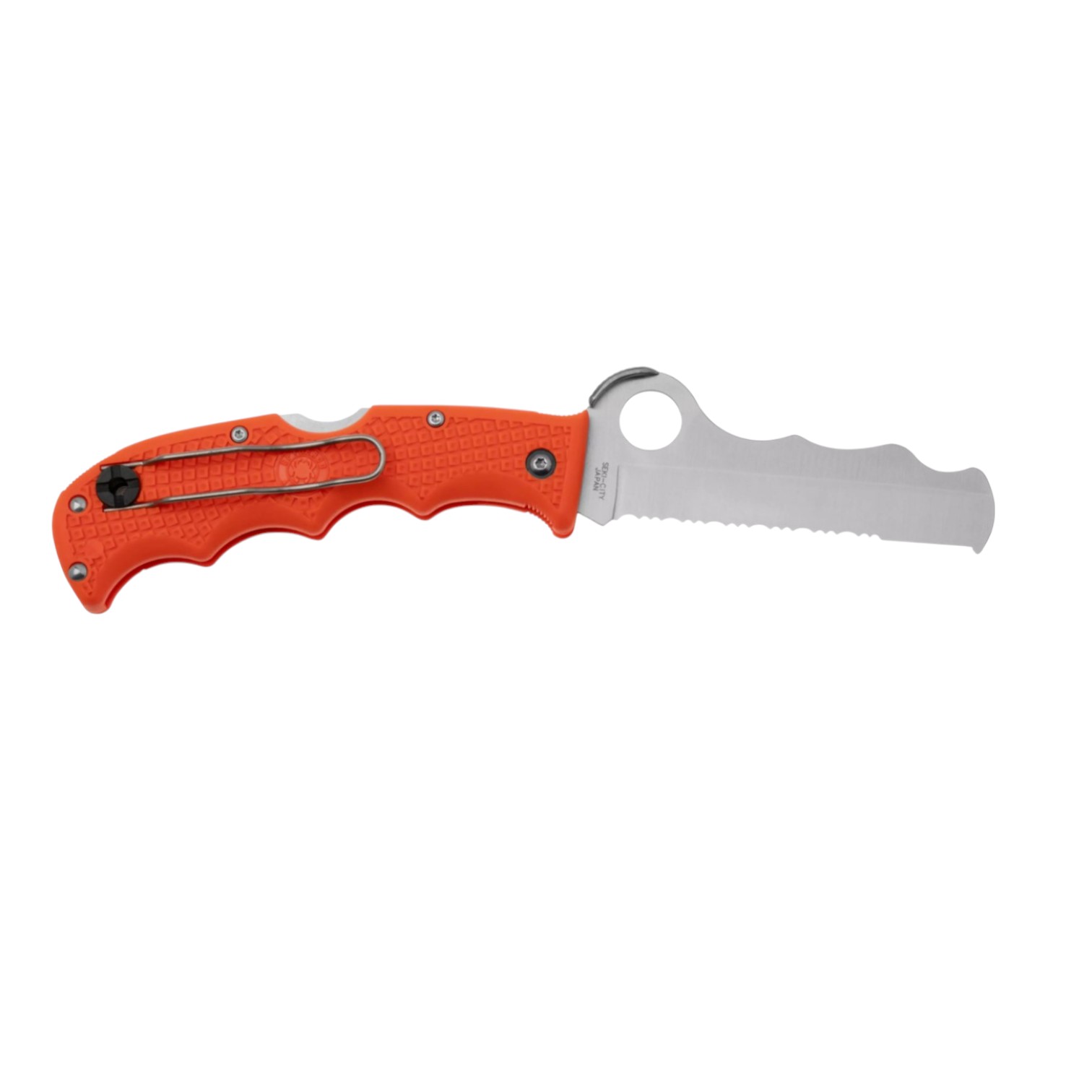 Couteau de poche Spyderco Assist Lightweight Orange C79PSOR avec lame VG10 et manche en FRN orange