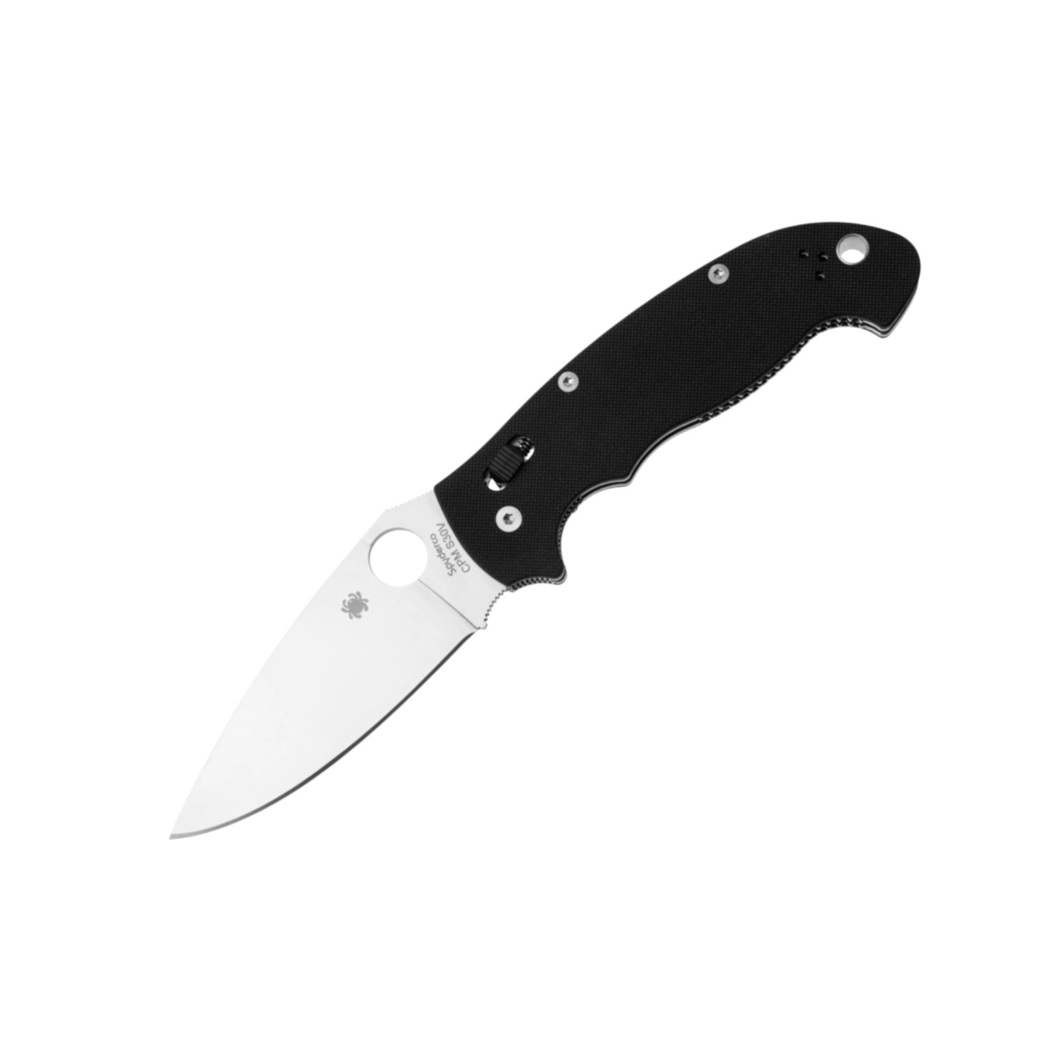 Spyderco Manix 2 XL C95GP2 avec manche en G10 noir et lame plate ...