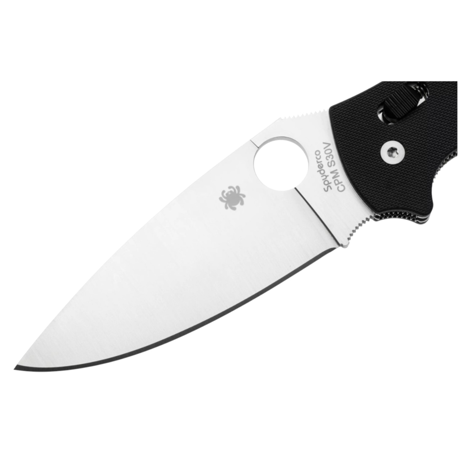 Spyderco Manix 2 XL C95GP2 with black G10 handle and 9cm CPM S30V plain edge blade