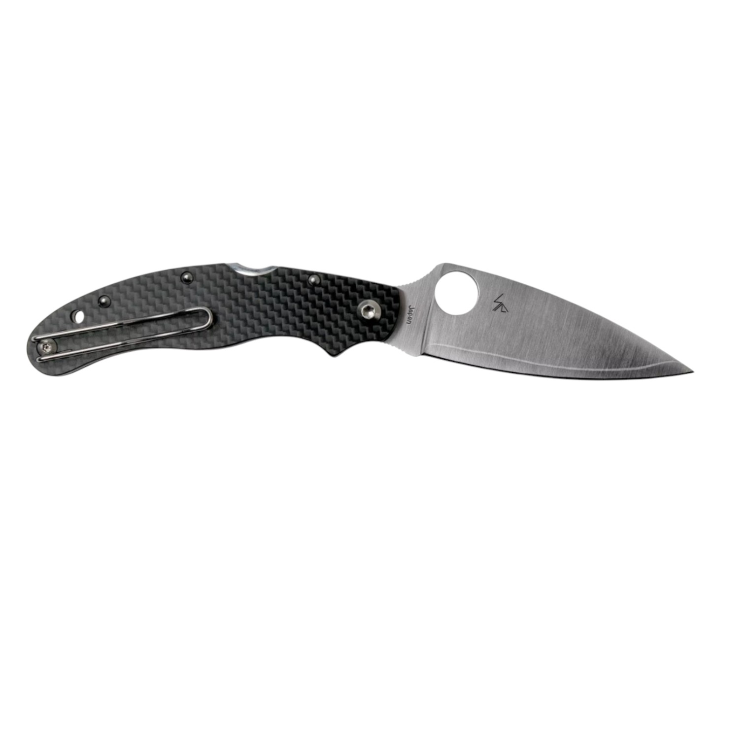 Coltello tascabile Spyderco Caly 3.5 ZDP-189 C144CFPE con manico in fibra di carbonio e lama da 8,6 cm con lockback