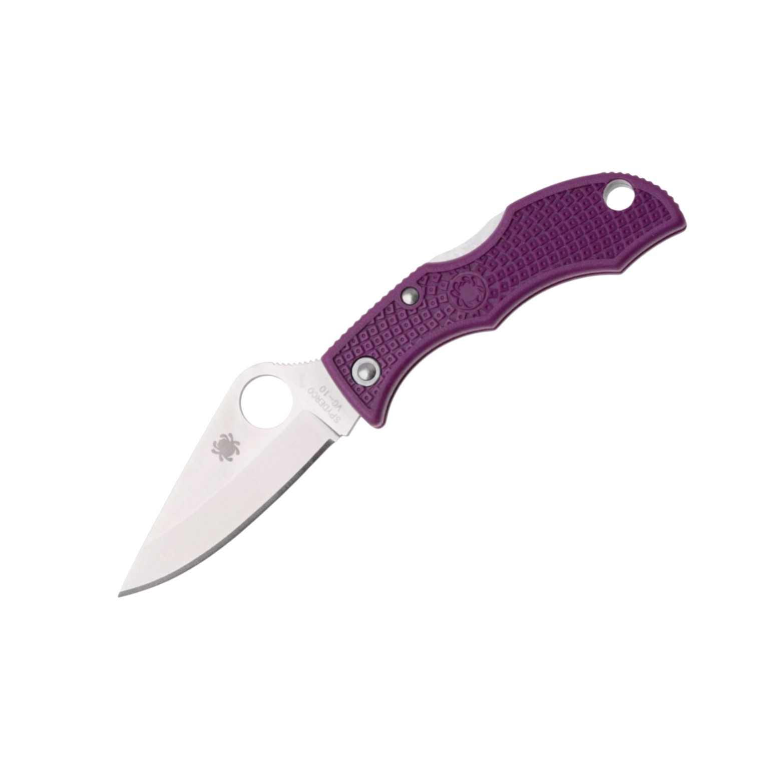 Couteau de poche Spyderco Ladybug violet LPRP3 avec lame VG10 de ...