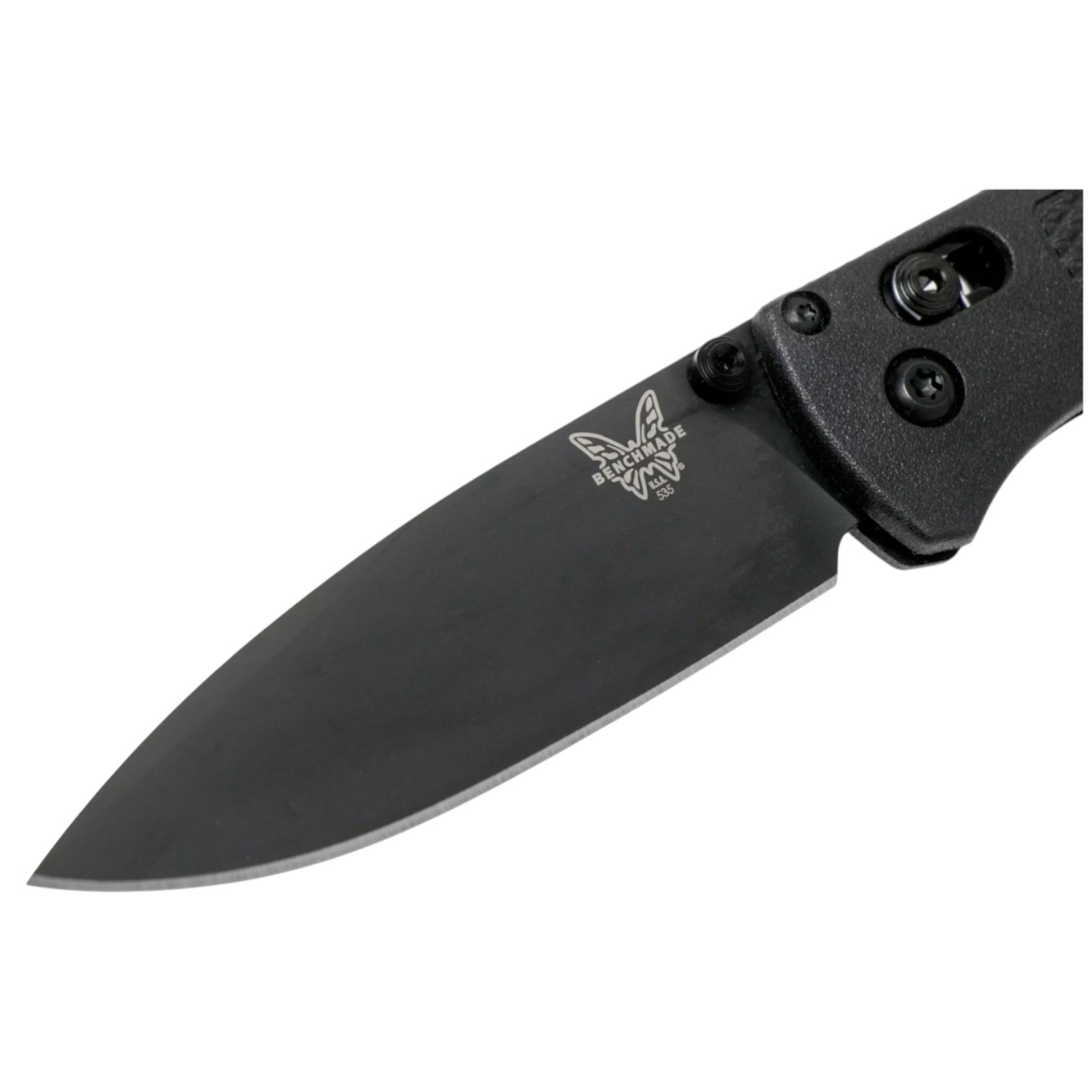 Couteau de poche Benchmade Bugout Black 535BK-2 avec lame de 8,2 cm en acier CPM S30V noir et manche en fibre de carbone Elite noir