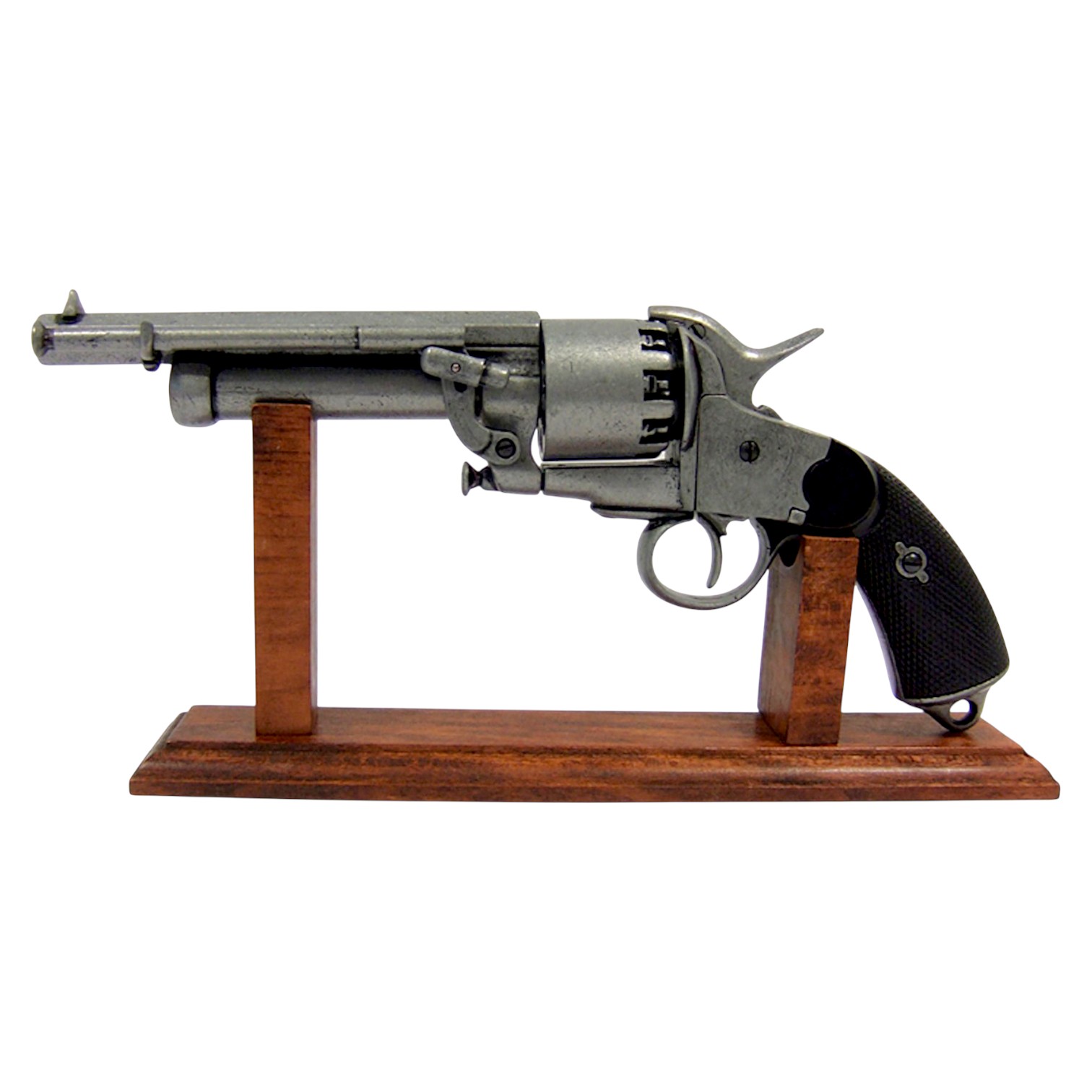 Soporte de madera de sobremesa para revólveres