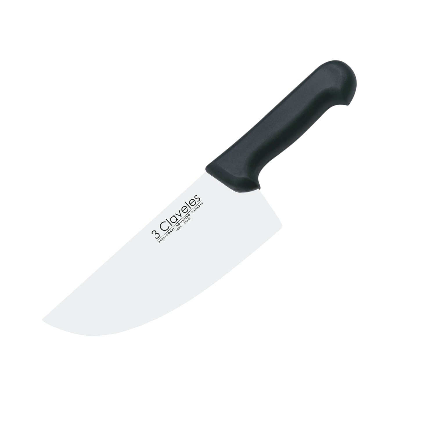 2.7 mm and 23 cm butchering cleaver with black polypropylene hand...