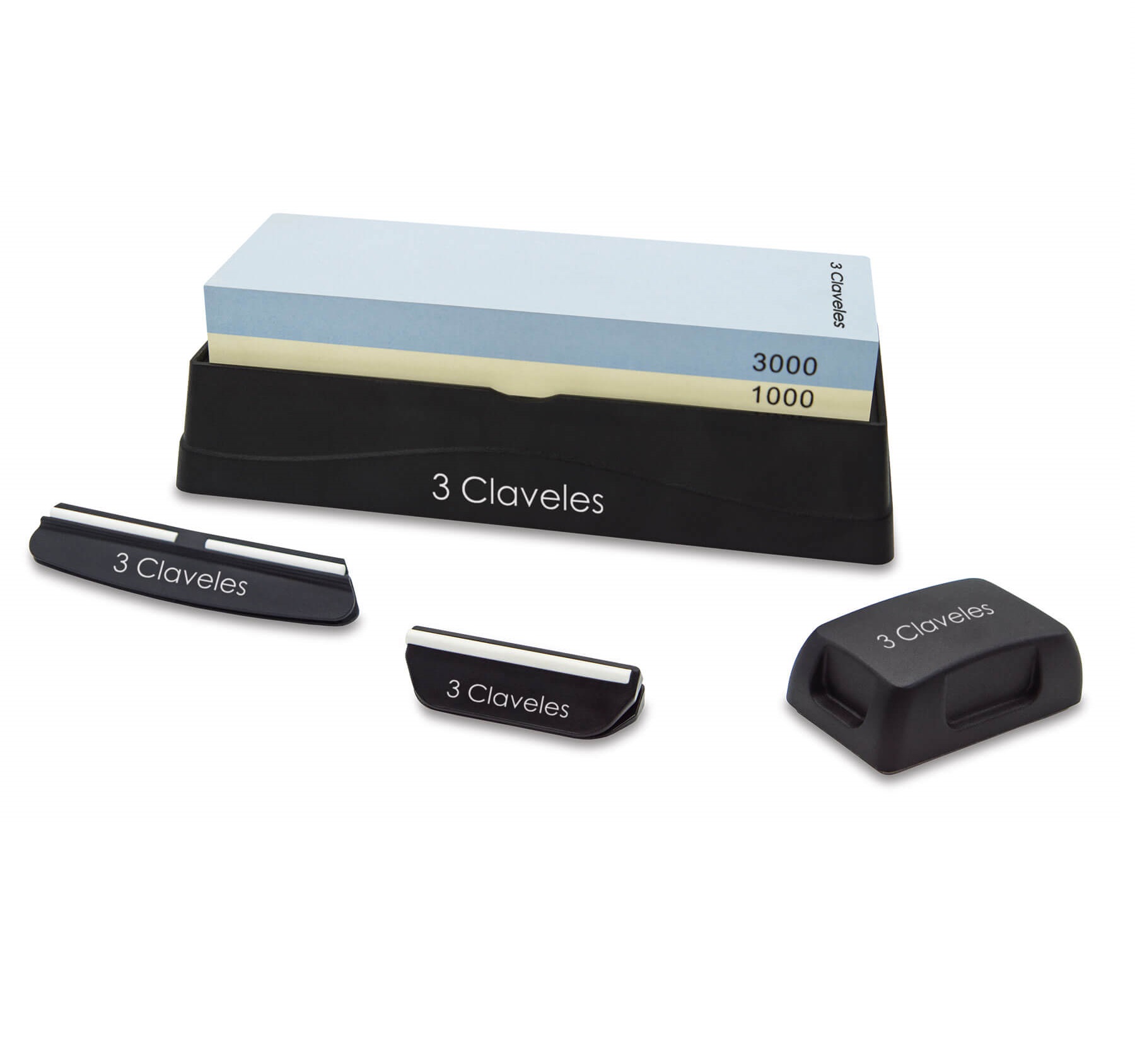 1000/3000 grit sharpening stone with two guides and rectifier 3Cl...