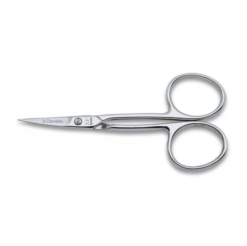 Tesoura de cutícula curva 9 cm 3 Claveles