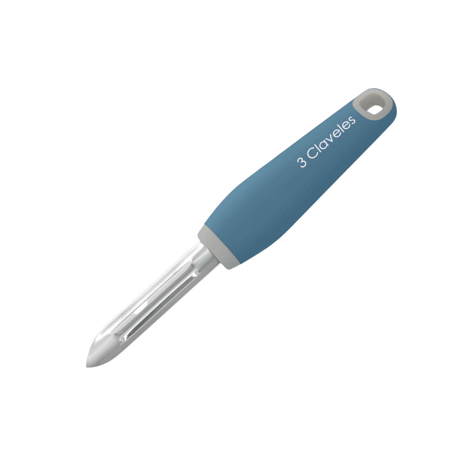 Stainless steel peeler with TPR and polypropylene handle, 3 Clave...