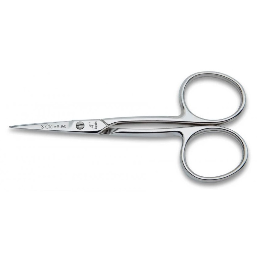 Tesoura de cutícula 10 cm reta 3 Claveles