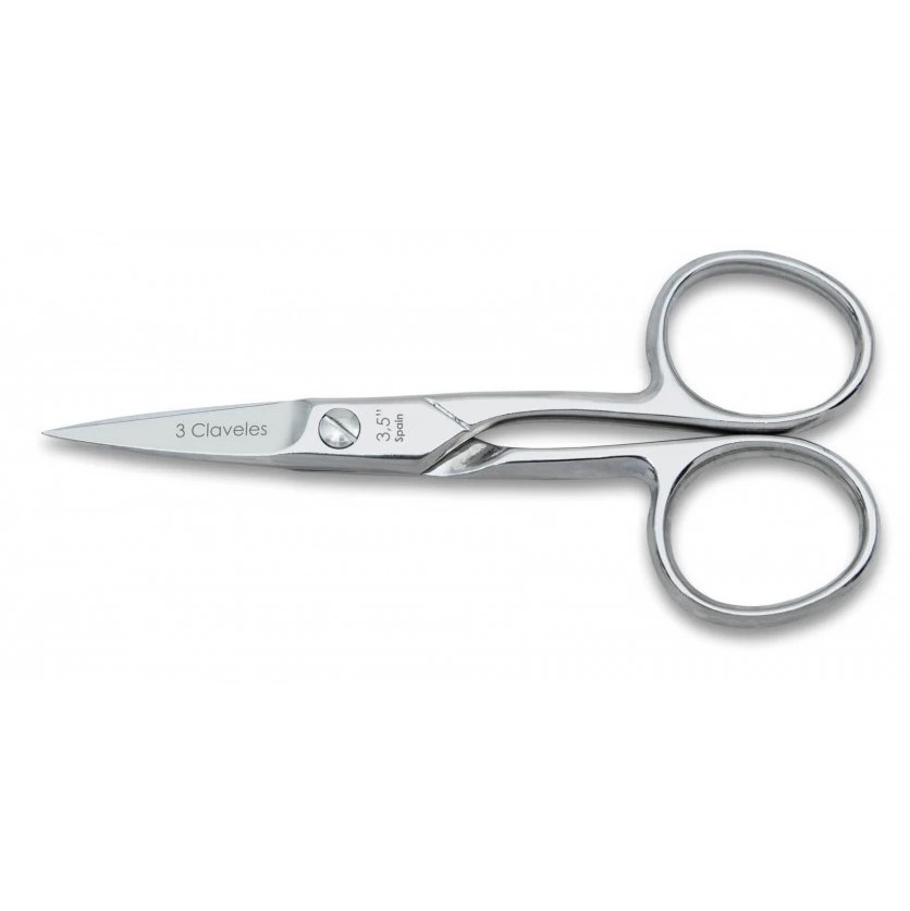 Tesoura de unhas forjada 9 cm reta 3 Claveles