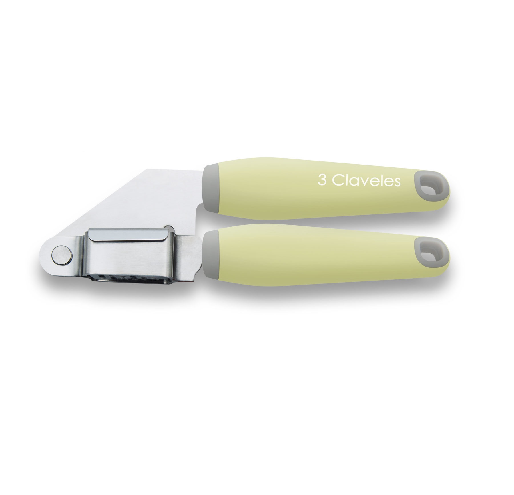 Stainless steel garlic press with TPR and polypropylene handle, 3...