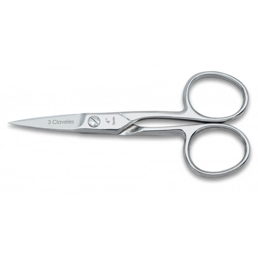 Tesoura de unhas forjada 10 cm reta 3 Claveles