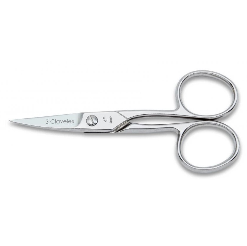 Tesoura de unhas forjada 10 cm curvada 3 Claveles