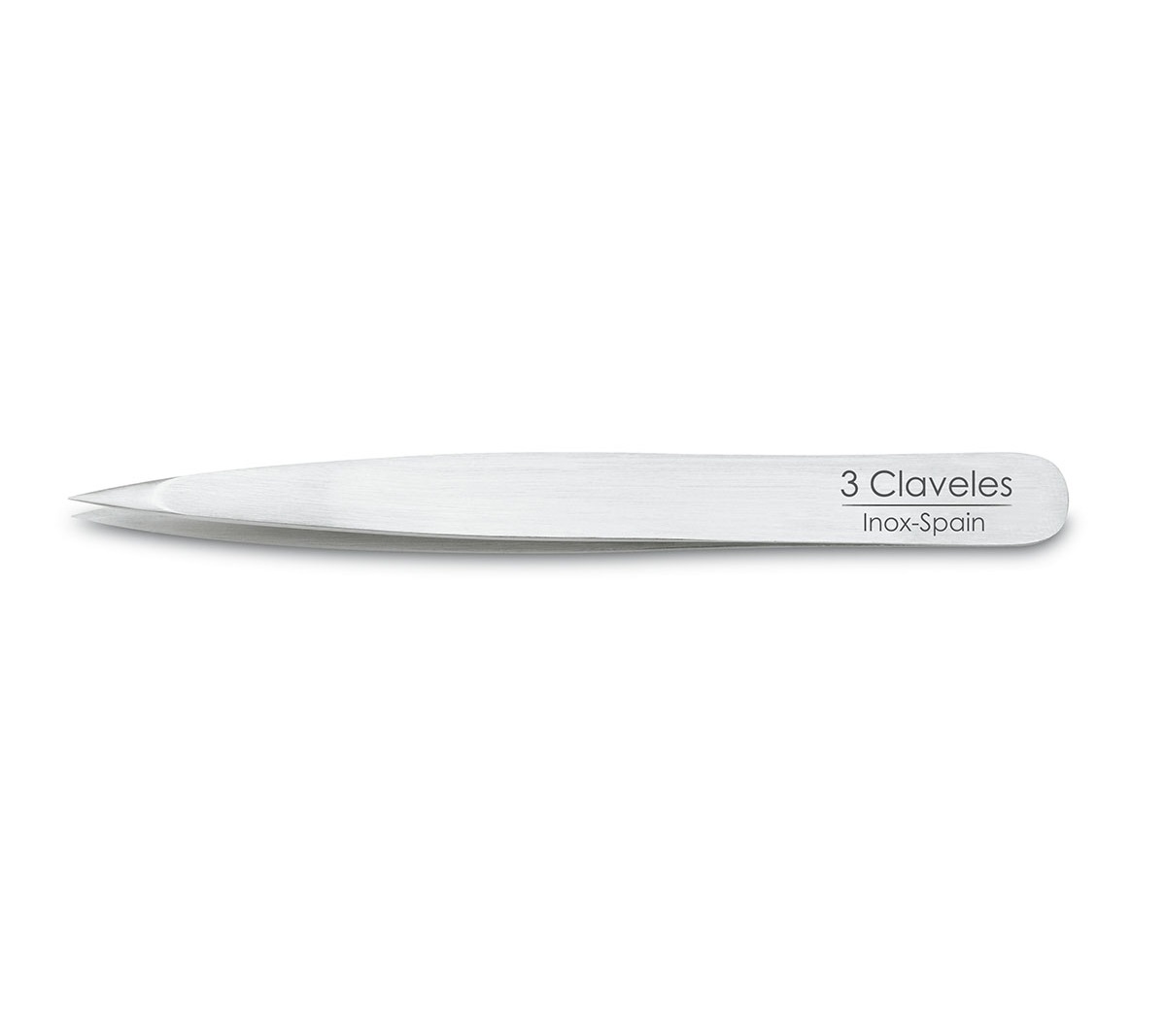 3Claveles stainless steel tweezers with pointed tips in blister p...