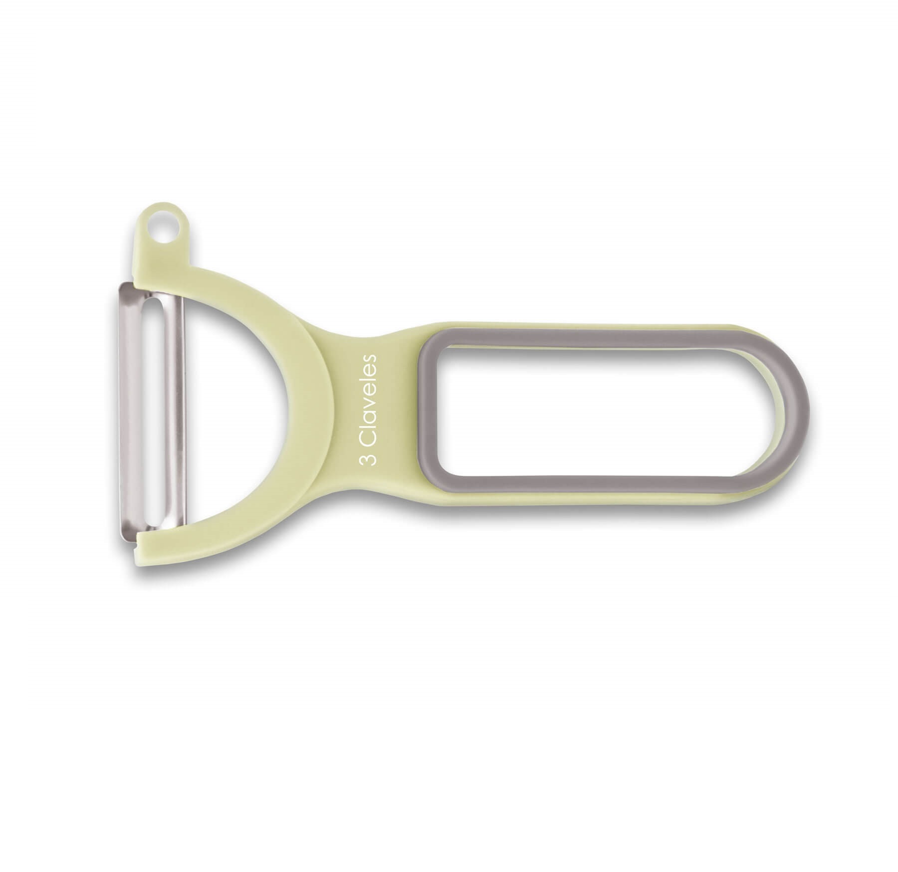 Display mit 16 Stück, Packung mit 3 farbigen Sparschälern für Kartoffeln, Julienne und Tomaten, 3 Claveles