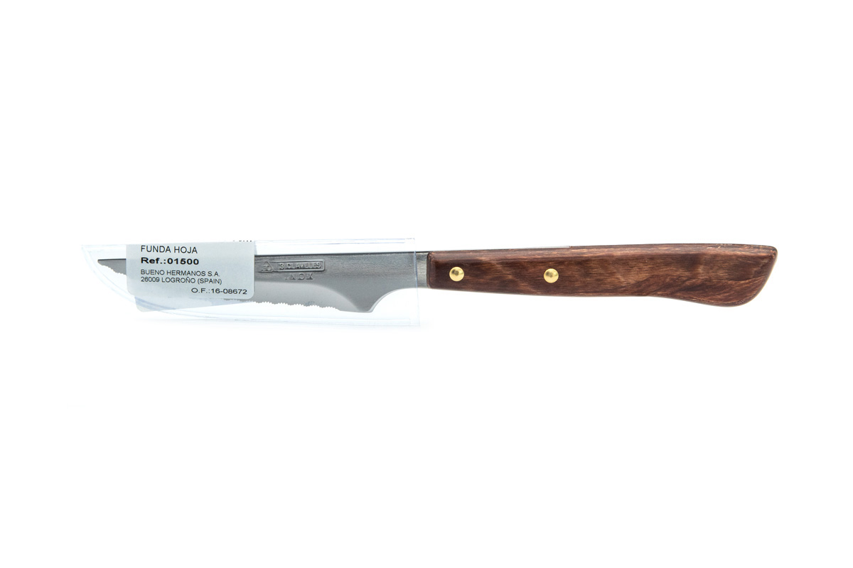 Steak knife 10.5 cm with wooden handle 3 Claveles bulk