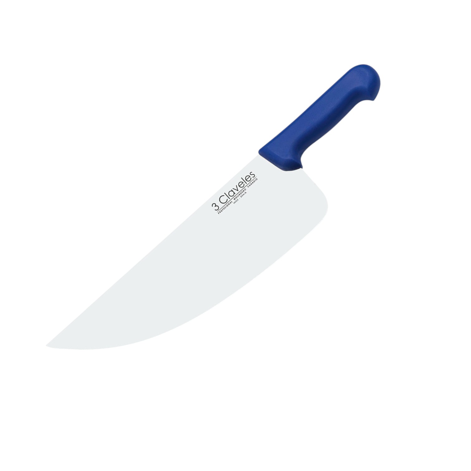 Fishmonger's cleaver, 34 cm and 2 mm blue polypropylene handle, 3...