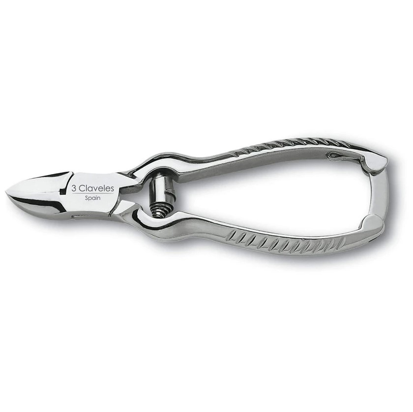 3 Claveles alicate de pedicure curvo de 14 cm