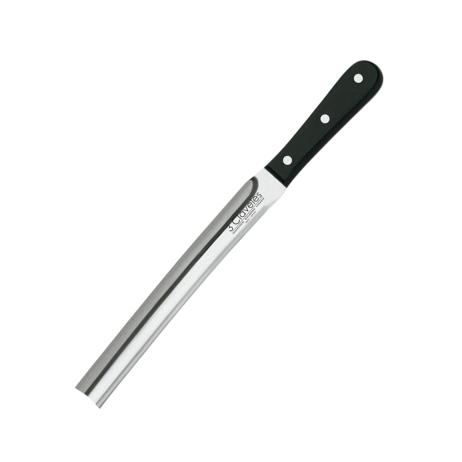 23cm gouge with black pom handle 3 Claveles Uniblock