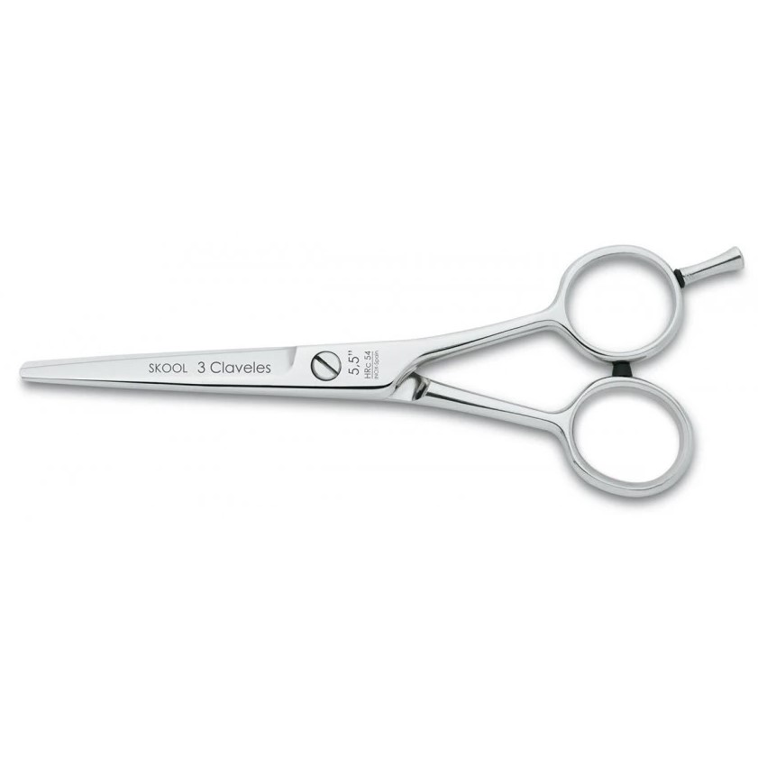 Skool 5,5" Friseurschere aus Edelstahl mit 3 Claveles