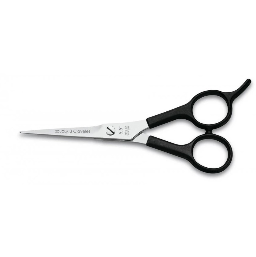 Ciseaux de coiffure Scuola 5,5" avec bord micro-dentelé et repose...