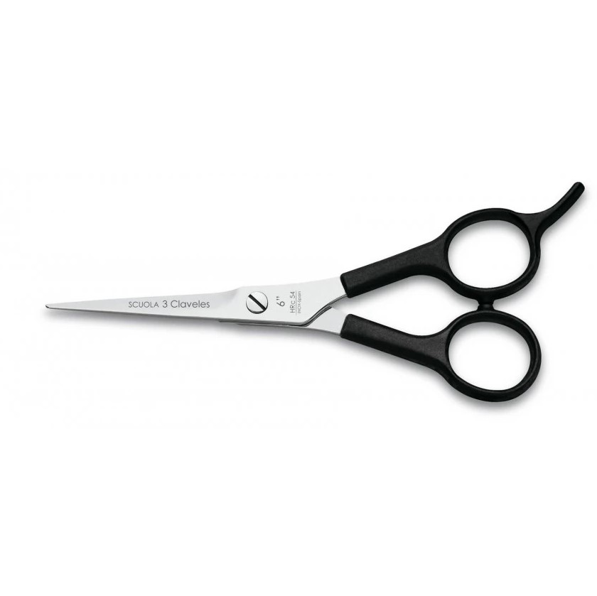 Ciseaux de coiffure Scuola 6" avec bord micro-dentelé et repose-d...