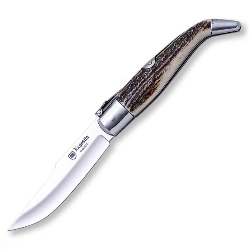 Albacete Artisan Knife Nº 1 Springs mit Hirschgeweihgriff