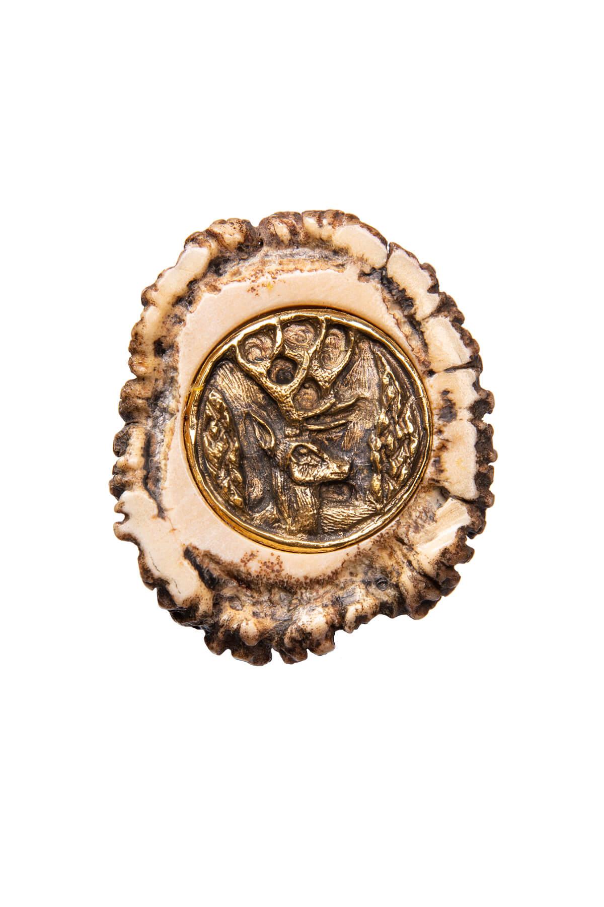 Couteau Muela Cervus 26L deluxe avec garde en laiton décoré