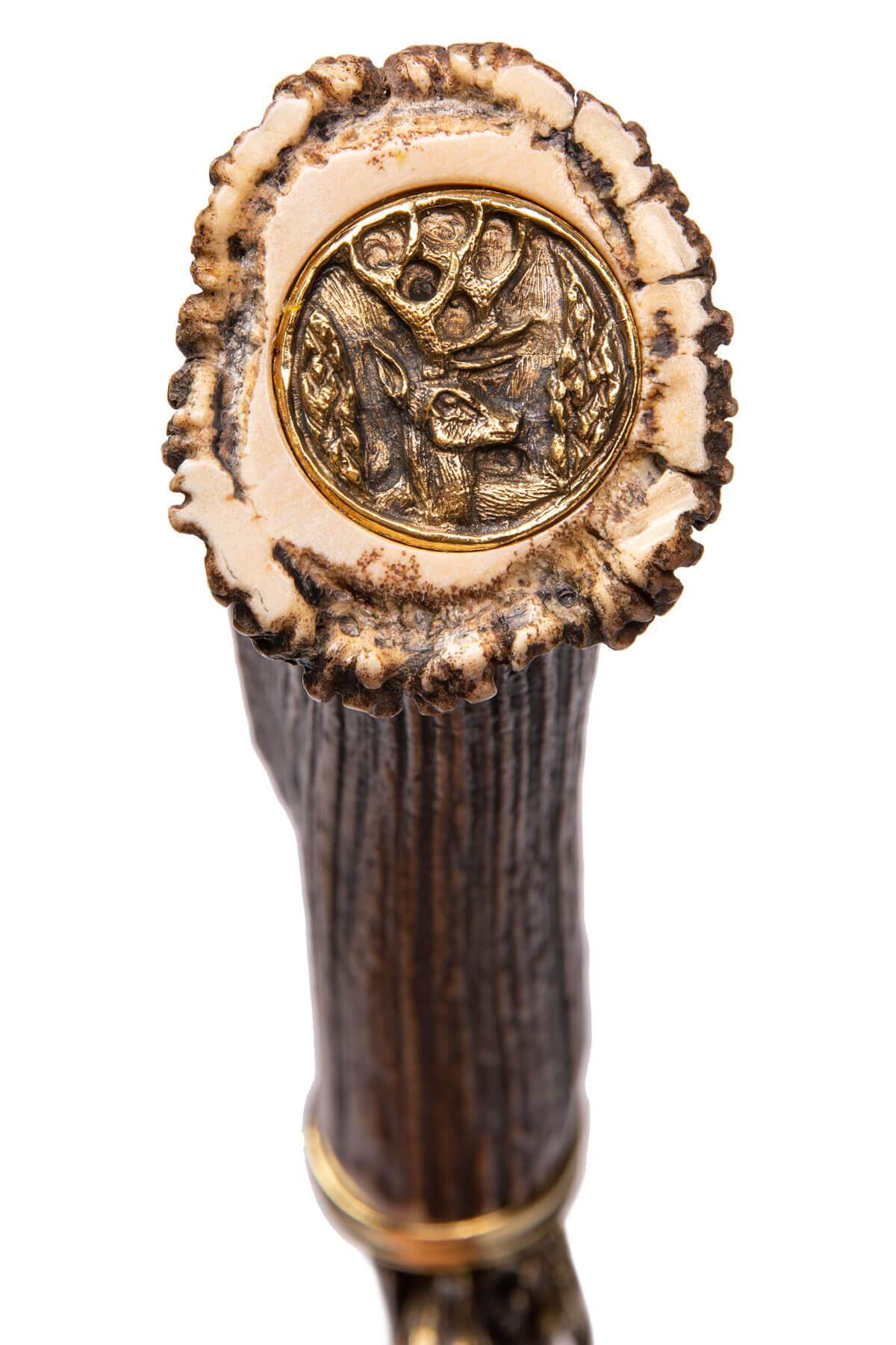 Couteau Muela Cervus 26L deluxe avec garde en laiton décoré