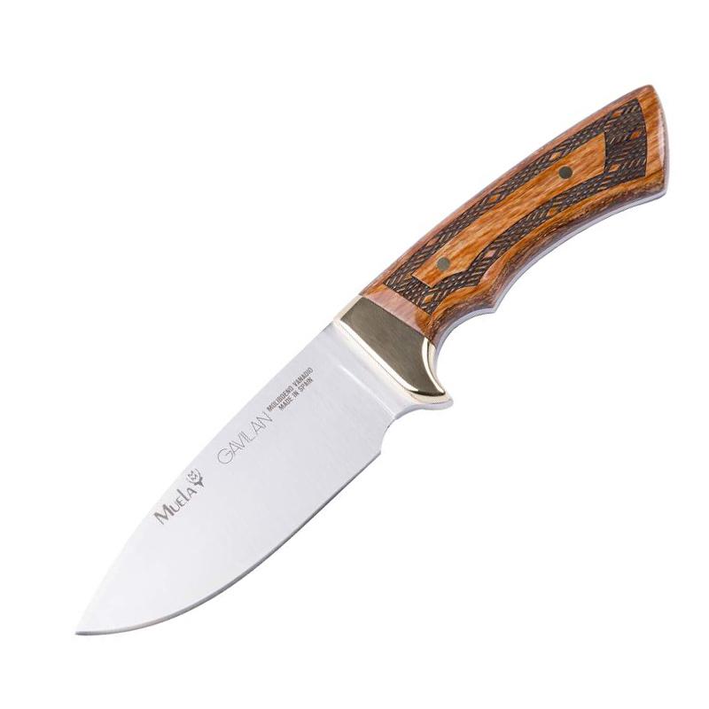 Faca de caça Muela Gavilan com cabo de madeira de faia esculpida