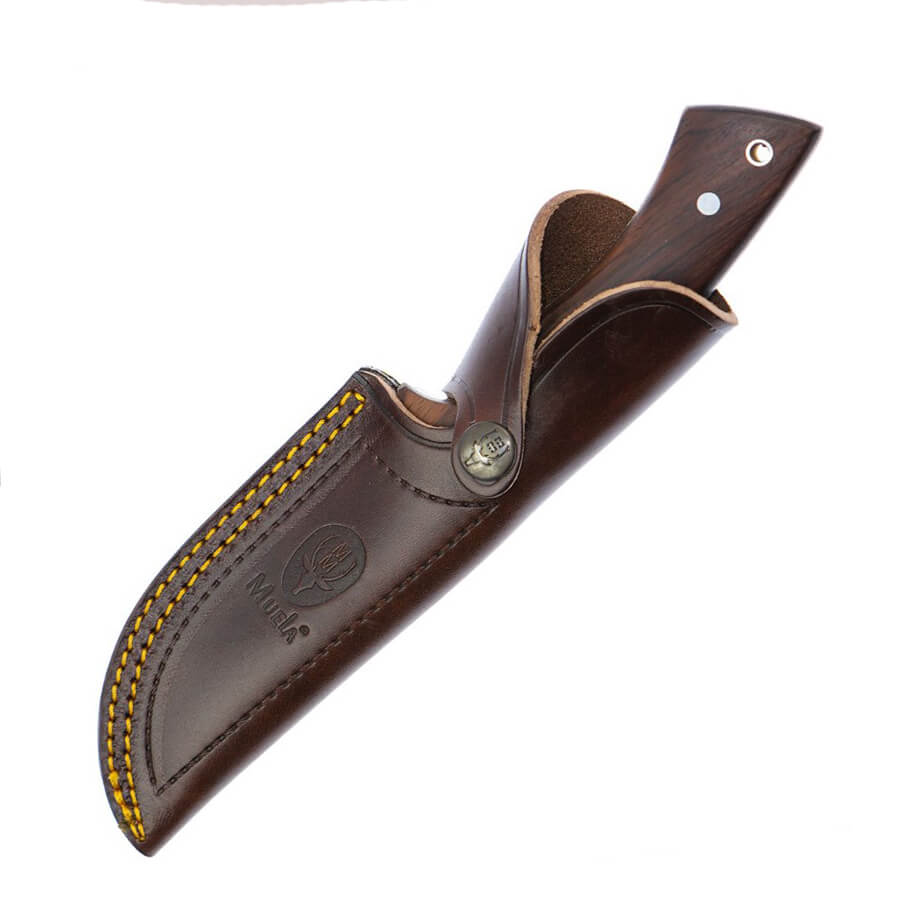 Faca de caça Muela Rhino 10Co com cabo de madeira cocobolo e lâmina de 12 cm