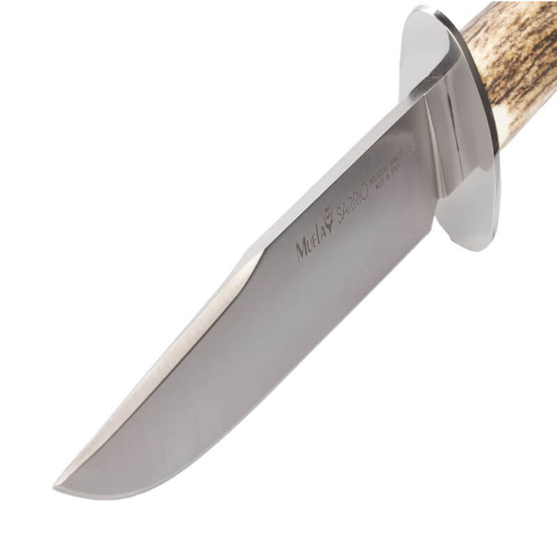 Muela Sarrio-19A Jagdmesser mit Hirschgeweihgriff und 19 cm Klinge aus Molybdän-Vanadium-Stahl