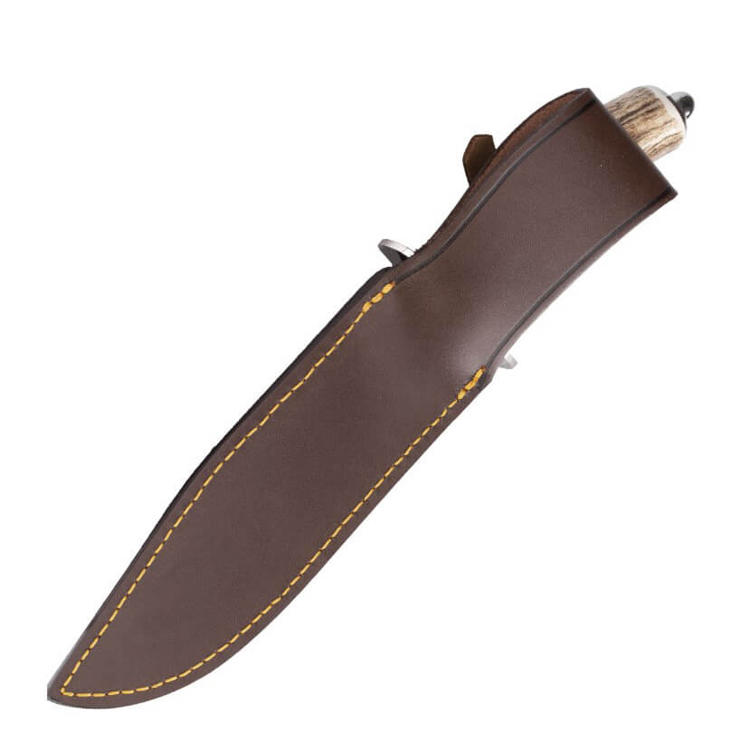 Muela Sarrio-19A Jagdmesser mit Hirschgeweihgriff und 19 cm Klinge aus Molybdän-Vanadium-Stahl