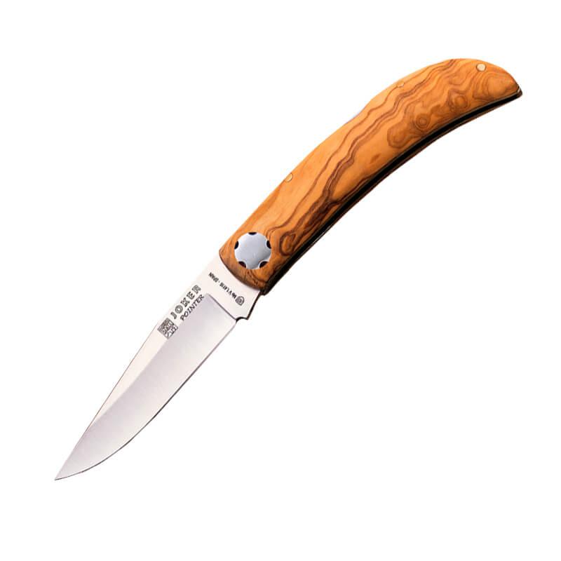 Joker Pointer pocket knife with olive wood handle and 9 cm blade