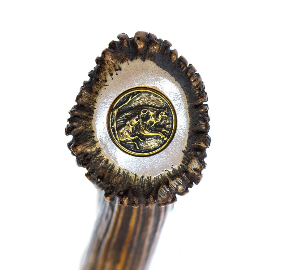 Muela Gran Duque hunting knife with stag horn handle with rosette and 25 cm blade