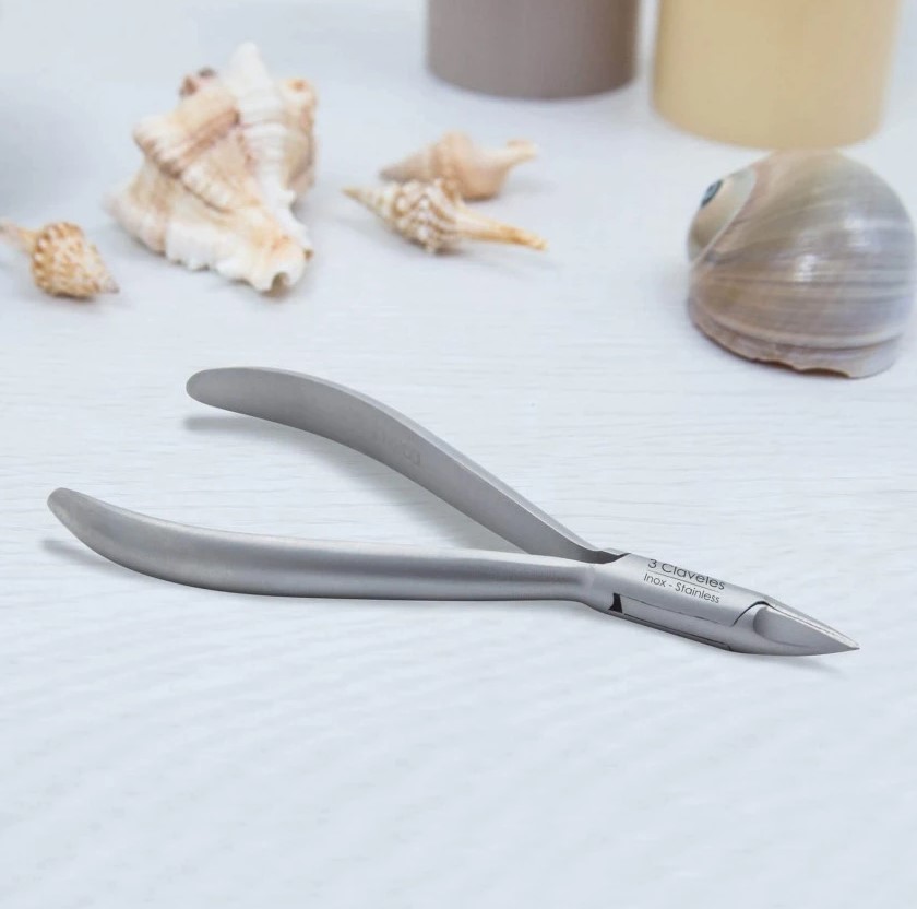 Alicate para unhas encravadas em aço inoxidável e cobalto 3 Claveles 11,5 cm