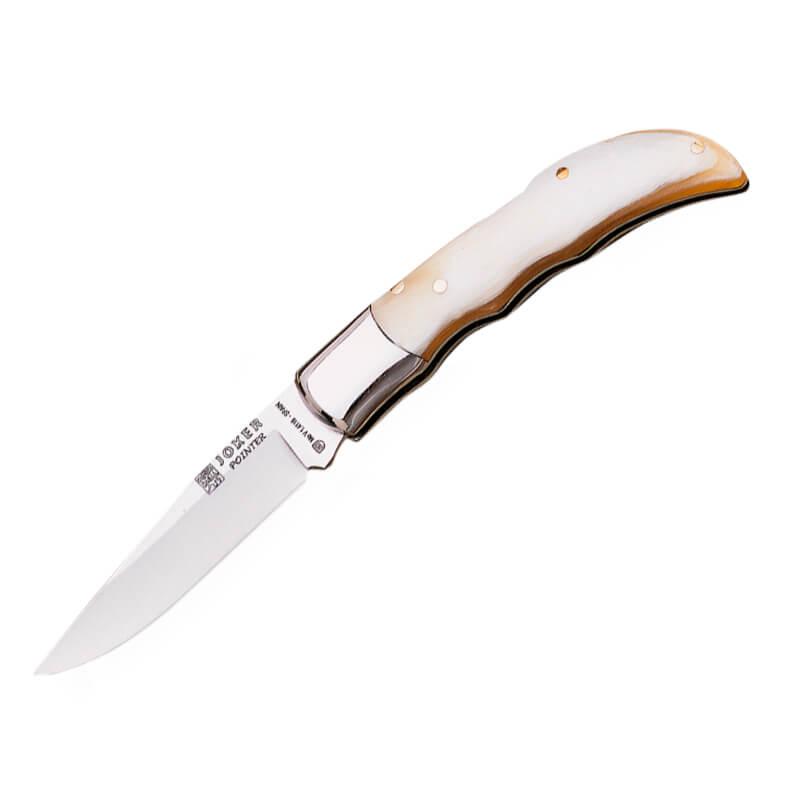 Navaja de campo Joker Pointer con mango de asta de toro y virola ...