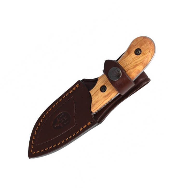 Muela Steinbock-Enthäutungsmesser mit Griff aus Olivenholz und 7,5 cm Klinge