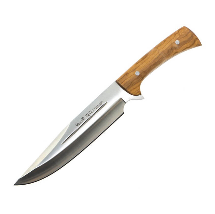 Muela Jabali Jagdmesser mit Griff aus Olivenholz und 21 cm Klinge...