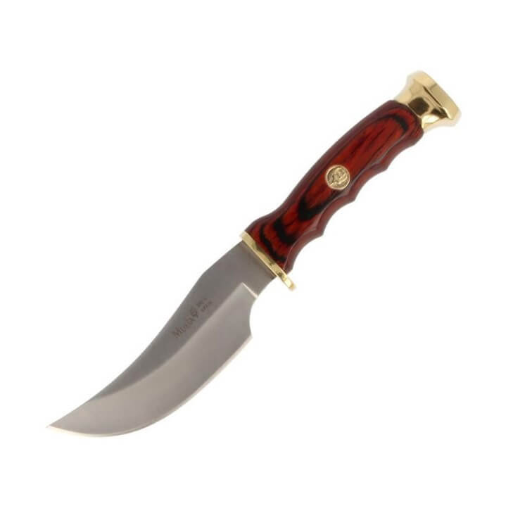 Faca de caça Muela DP-10M com cabo de madeira prensada e lâmina d...