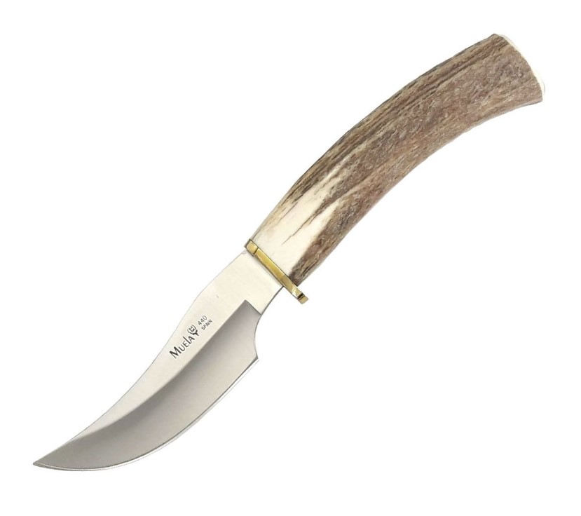 Muela DP-10A Jagdmesser mit Hirschgeweihgriff und 10 cm Klinge