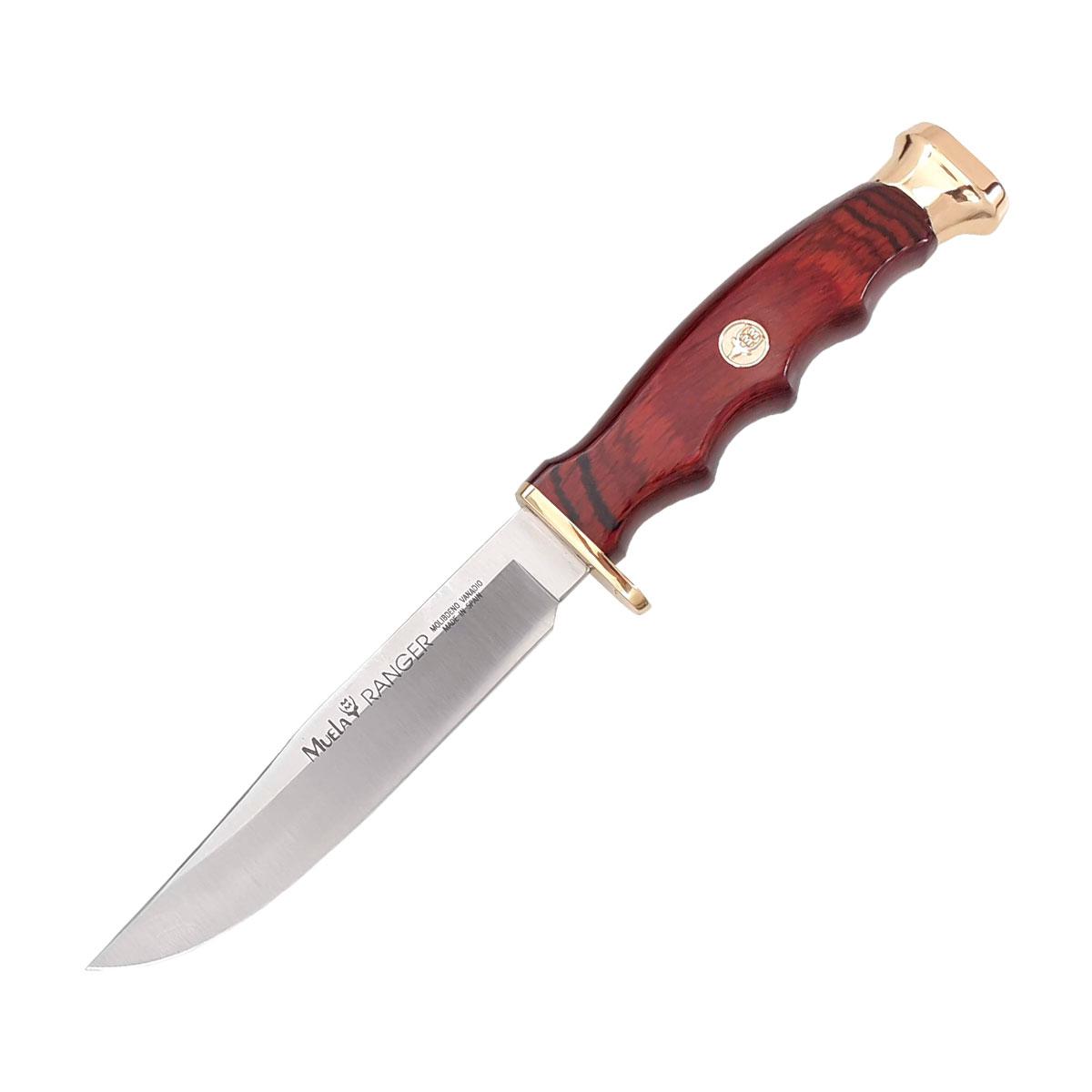 Muela Ranger Jagdmesser mit rotem Holzgriff und 12 cm langer Klin...
