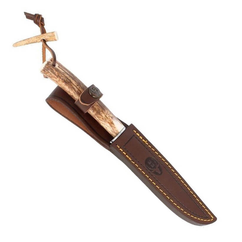 Muela Gred-14 Jagdmesser mit Hirschgeweihgriff und 14 cm Klinge